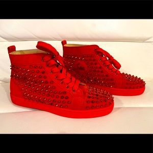 Hightop original louboutins with spikes